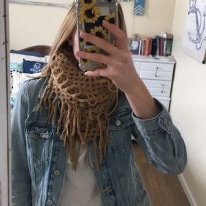 Brown Infinity Winter Scarf